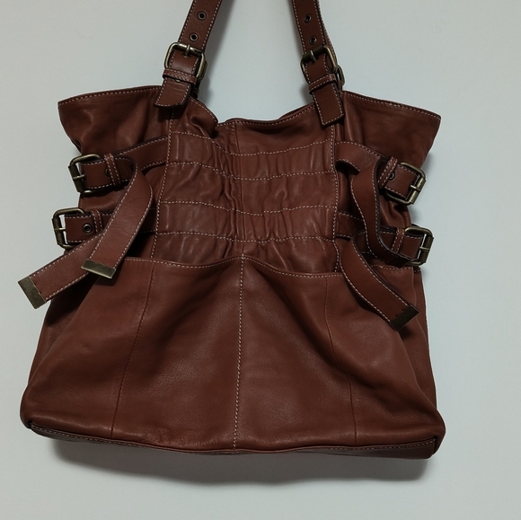 Hype Boho Leather Tote Bag / Price Dropped! - Picture 3 of 8